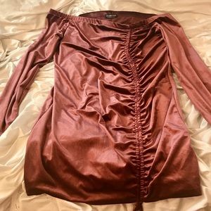 Year of the Dragon Velvet Dress FN - Mulberry 3x